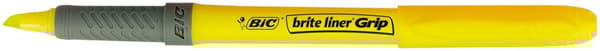 Överstrykningspenna BIC Grip Gul 12st