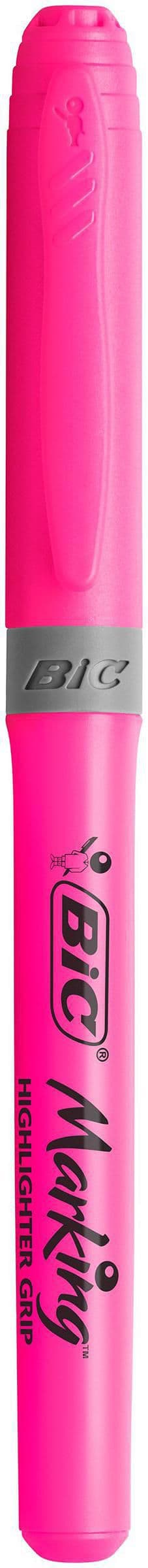 Överstrykningspenna BIC Grip Rosa 12st
