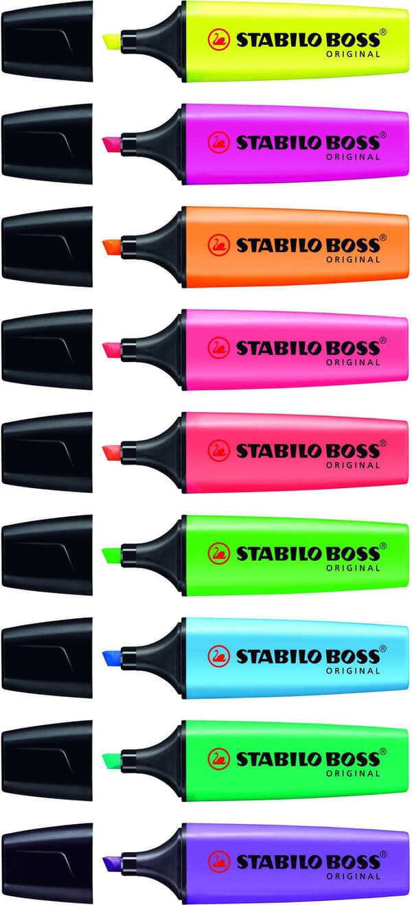 Överstrykningspenna STABILO Boss Orange 10st