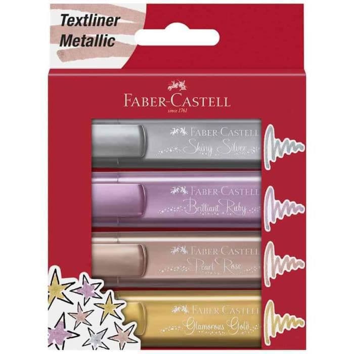 Highlighter TEXTLINER 1546 Metallic, etui om 4 st