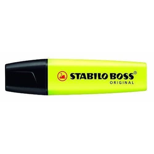 Stabilo Boss Original Highlighter Gul paket med 10 st