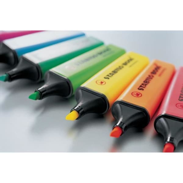 STABILO Burk med 6 Boss Original Ink Highlighters