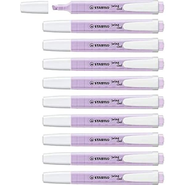 STABILO swing cool Pastel Edition highlighter - Pack x 10 - Lilac Mist