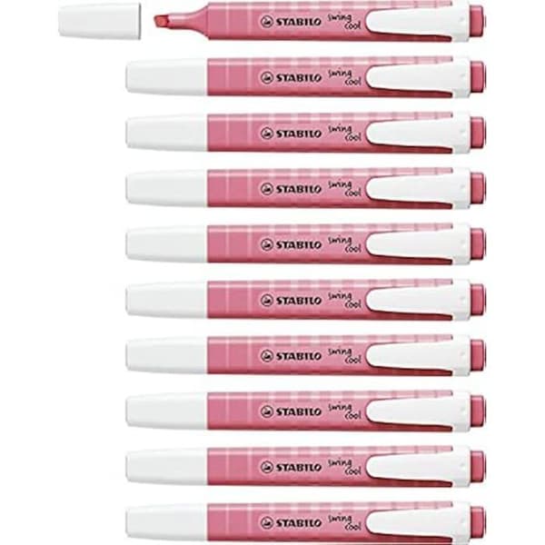 Highlighter - STABILO - swing cool Pastel Edition - Mejselspets - Anti-torkning