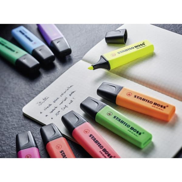 STABILO BOSS ORIGINAL gel highlighters, snedspids 2-5 mm
