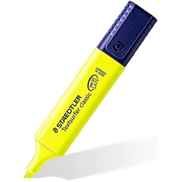 Highlighters - STAEDTLER - Textsurfer Classic - 1-4 mm mejselspets - Plastfodral - 4 Excel-färger