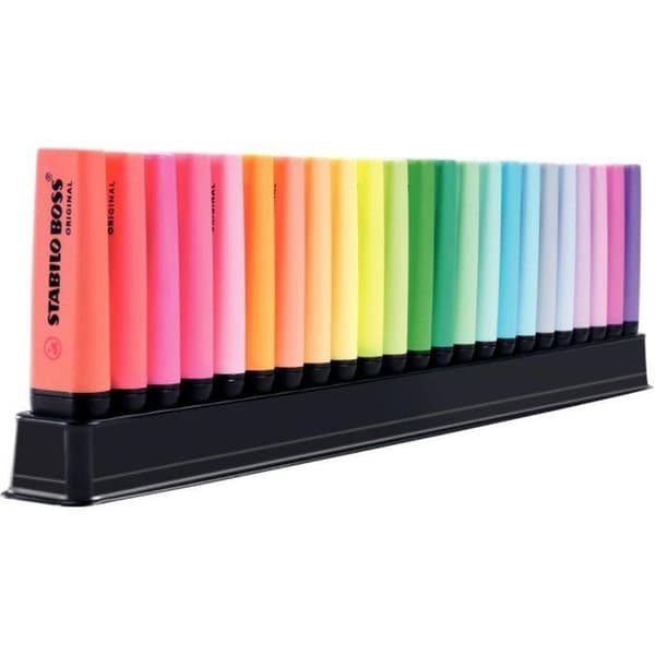 Set med 23 BOSS ORIGINAL ARTY Highlighters
