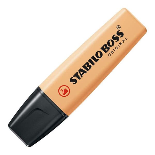 Surljuskare - STABILO - BOSS ORIGINAL - Pastell - Förpackning med 4 - Sned spets