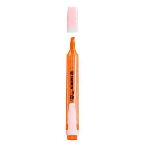 Höjdpunkter - STABILO - Swing - Biseaulerad bred spets - Fluorescerande bläck - Orange färg