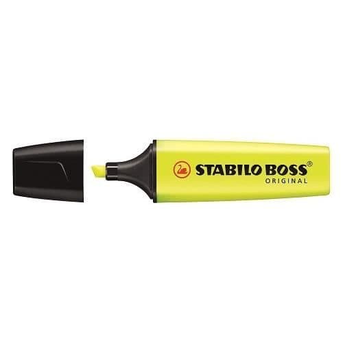 STABILO Box med 10 Boss Original Ink Highlighters - gul