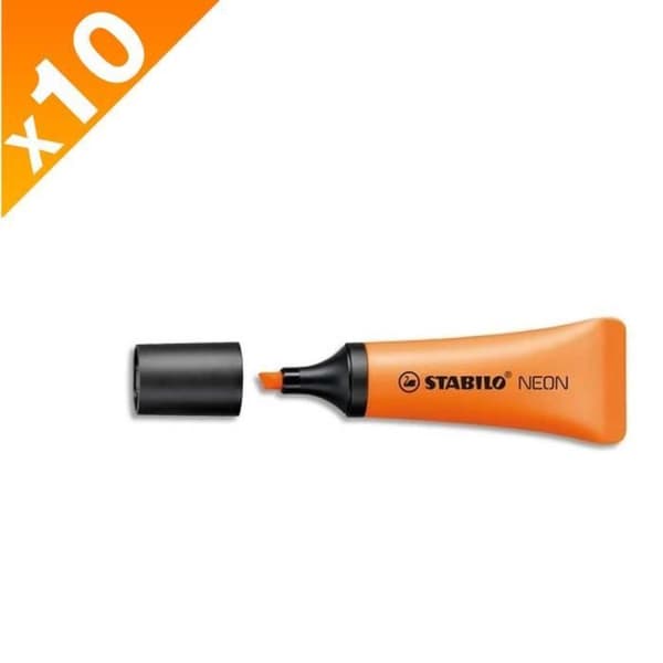 STABILO Highlighter BOSS NEON orange förpackning om 10 st