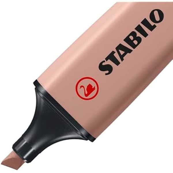 Highlighter - STABILO BOSS ORIGINAL NatureCOLORS - set x 10 highlighters - glänsande brun