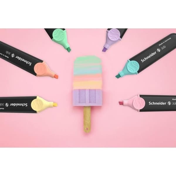 Set med 10 Job Pastellmarker i vaniljfärg