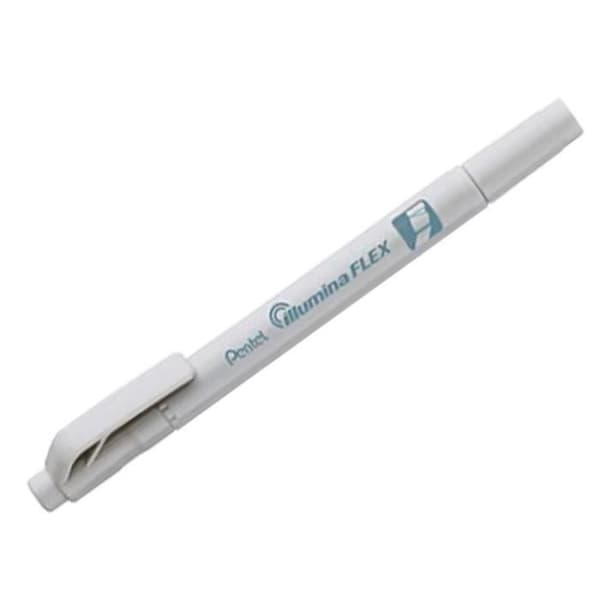 Hämtning av 10 Pentel Illumina Flex bi-punkt högläsare grå pastell