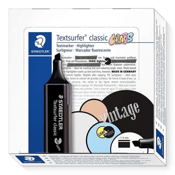 Highlighter - Classic Colors Highlighter Musta Staedtler 364-C-9