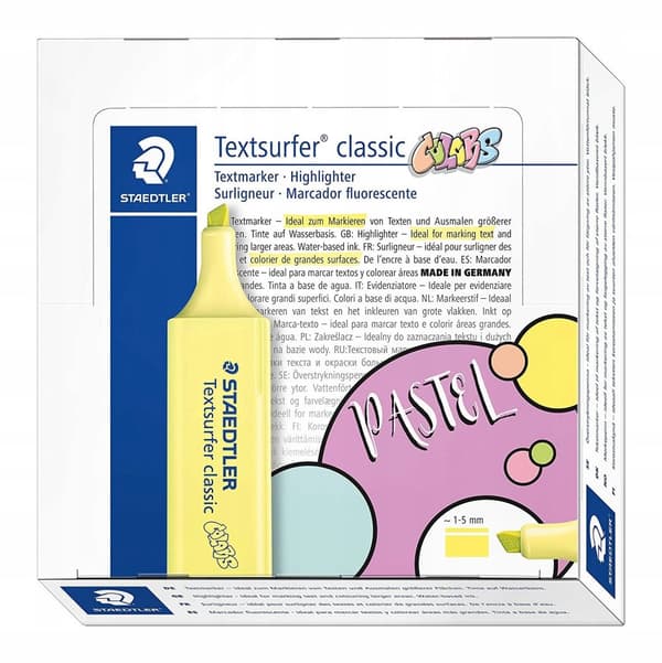 Staedtler Classic Colors Highlighter Pastel Sunny Yellow 364-C-100