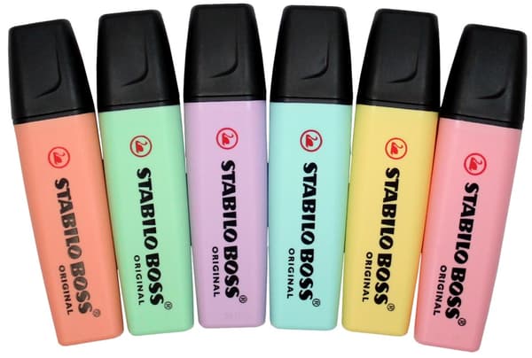STABILO BOSS PASTEL HIGHLIGHTER PASTELGRØN