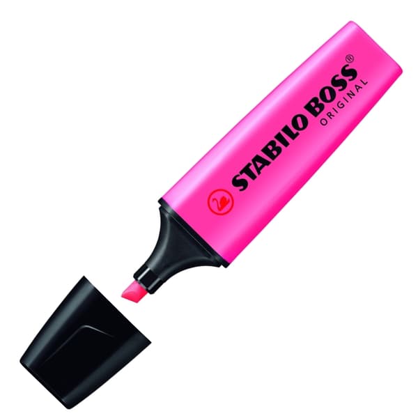 STABILO BOSS ORIGINAL PINK TEKST HIGHLIGHTER