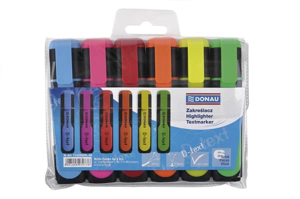 Donau D-Text highlighter /6 st/ 7358906PL-99