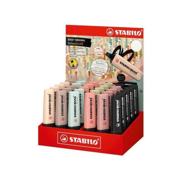 Presentationsställ x 30 STABILO BOSS ORIGINAL Nature - Kartong med 1 styck