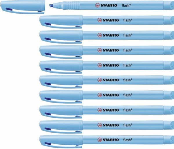 Highlighter - Stabilo refill - 555/31 - Pen 68 Pack of 10 Blue Highlighter