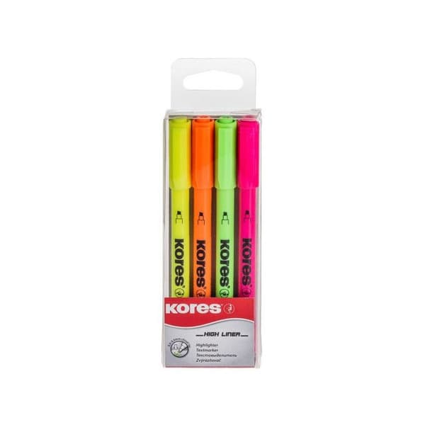 Marker - Kores - Assorterande - Snedskuren spets 0,5-3,5mm - 4 stycken - Blandad
