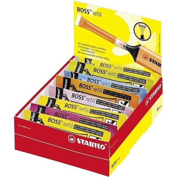 STABILO BOSS ORIGINAL - Box med 20 refills