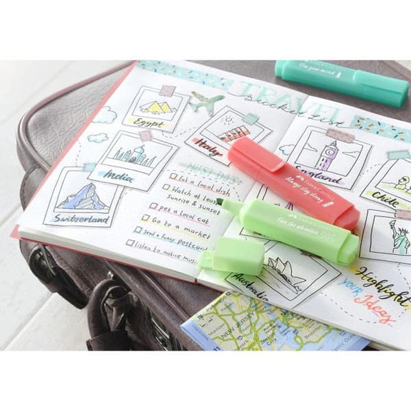 FABER-CASTELL TEXTLINER 46 PASTELL highlighter, etui om 4