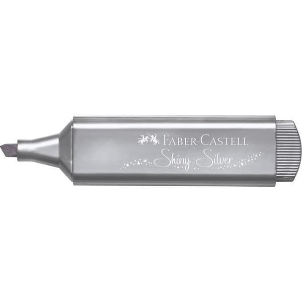 Faber Castell överstrykningspenna 1546 metallisk 11,3 x 2,5 cm silverfärgad