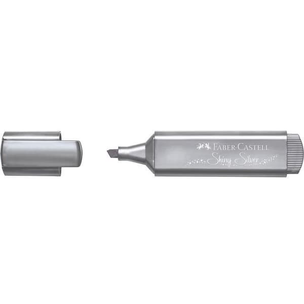 Faber Castell överstrykningspenna 1546 metallisk 11,3 x 2,5 cm silverfärgad
