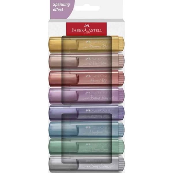 TEXTLINER 46 METALLIC highlighter, etui om 8