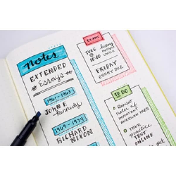 Tombow Highlighter MONO edge, 'fodral om 6 0,000000 Svart