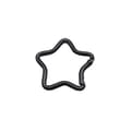 Miniatyrbild 2 av 2: INF 10-pack karbinhake Clip Set aluminiumlegering D-ring nyckelring 0