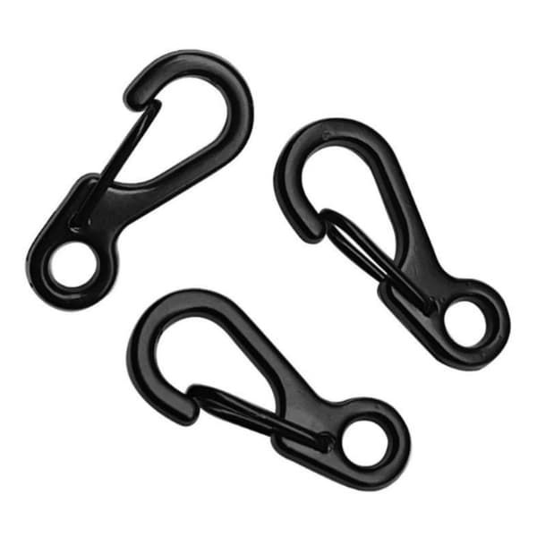 3-Pack Mini Tactical Buckle Nyckelring, Aluminiumlegering Karbinhake 0