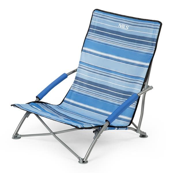 NC3035 BLÅ OG HVID NILS CAMP STRANDSTOL
