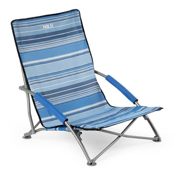 NC3035 BLÅ OG HVID NILS CAMP STRANDSTOL
