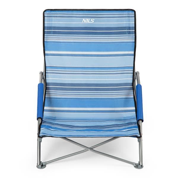 NC3035 BLÅ OG HVID NILS CAMP STRANDSTOL