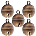 Miniatyrbilde 3 av 3: INF Sett med 5 kjæledyrhalsbåndklokker - Bronse Kobber Charms Grønn