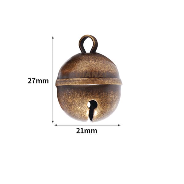 INF Sett med 5 kjæledyrhalsbåndklokker - Bronse Kobber Charms Grønn