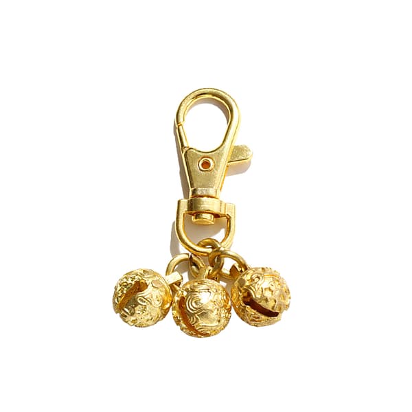 INF DIY Kopparklocka Nyckelring Set - Nickelfärg (10-pack) Guld