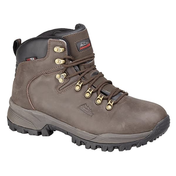 Johnscliffe Boys Canyon Leather Superlight Hiking Boots Brown 5 UK