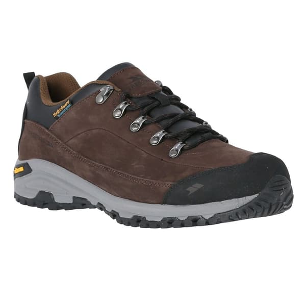 Trespass Mens Falark Vibram Leather Walking Shoe Dark Earth 9 UK