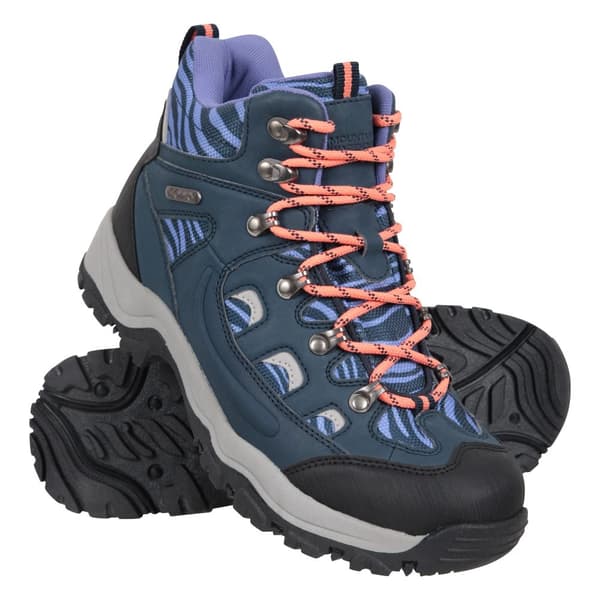 Mountain Warehouse Womens/Ladies Adventurer Leopard Print Faux Suede Waterproof Walking Boots