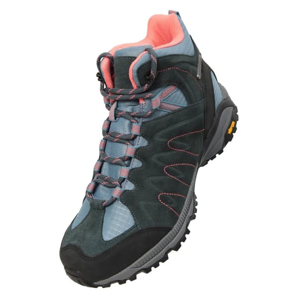 Mountain Warehouse Womens/Ladies Rockies Extreme Suede Walking Boots Blue 5 UK