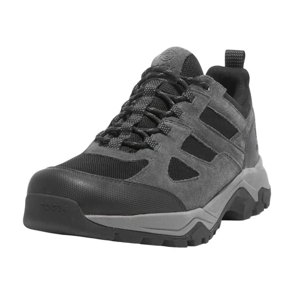 TOG24 Mens Mesa Suede Low Cut Walking Shoes Grey/Black 8 UK