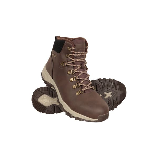 Mountain Warehouse Mens Conway Leather Waterproof Boots Brown 7 UK