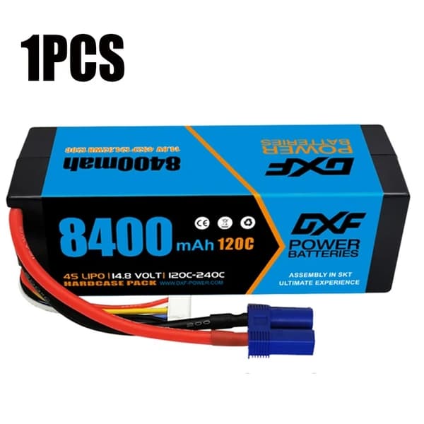 Lipo-batteri, 4s, 14,8V, 1PCS4S8400120CEC5