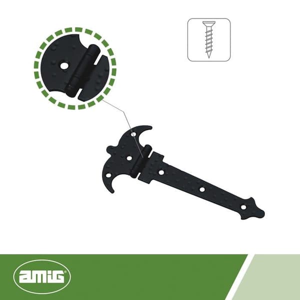 Gångjärn - plugg - möbelgångjärn - pivot Amig - 6127