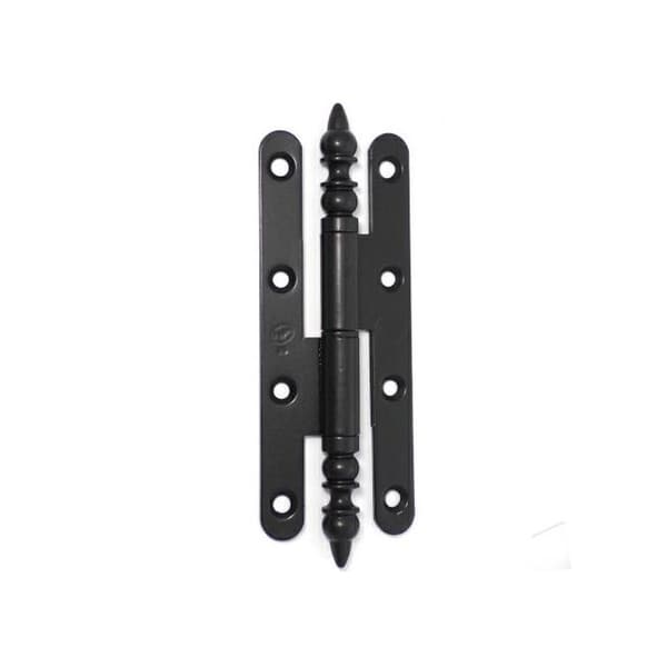 Paumelle rustik svart järn BROS 140x55 mm - Vänster - 3ARG145B