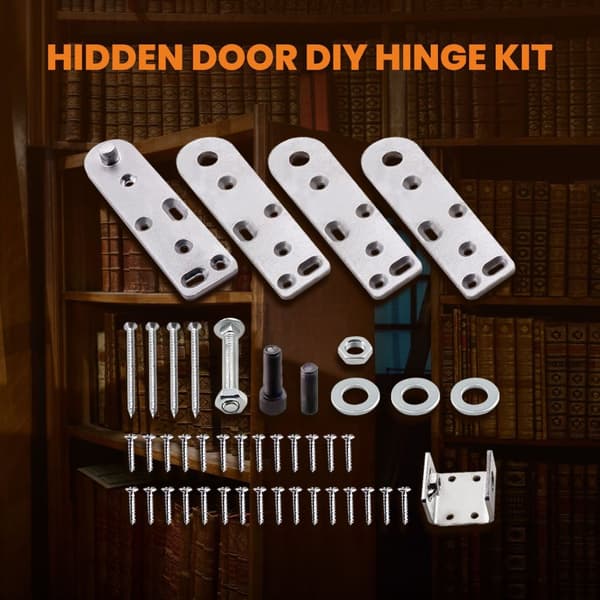 Pivot Hinge Kit, understøtter 500 lbs, skjult design, komplette installationskomponenter
